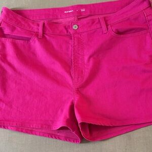 Old Navy Women's Bright Pink Jean Shorts